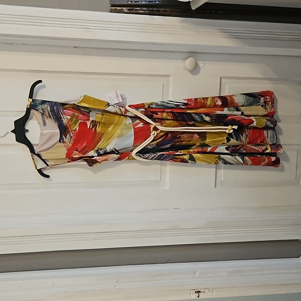 Danny and Nicole multi color dress women's size 10